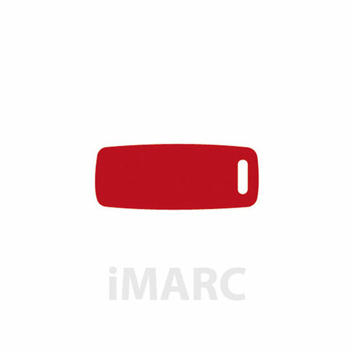 Targhetta per collana Imarc Baggage Rosso
