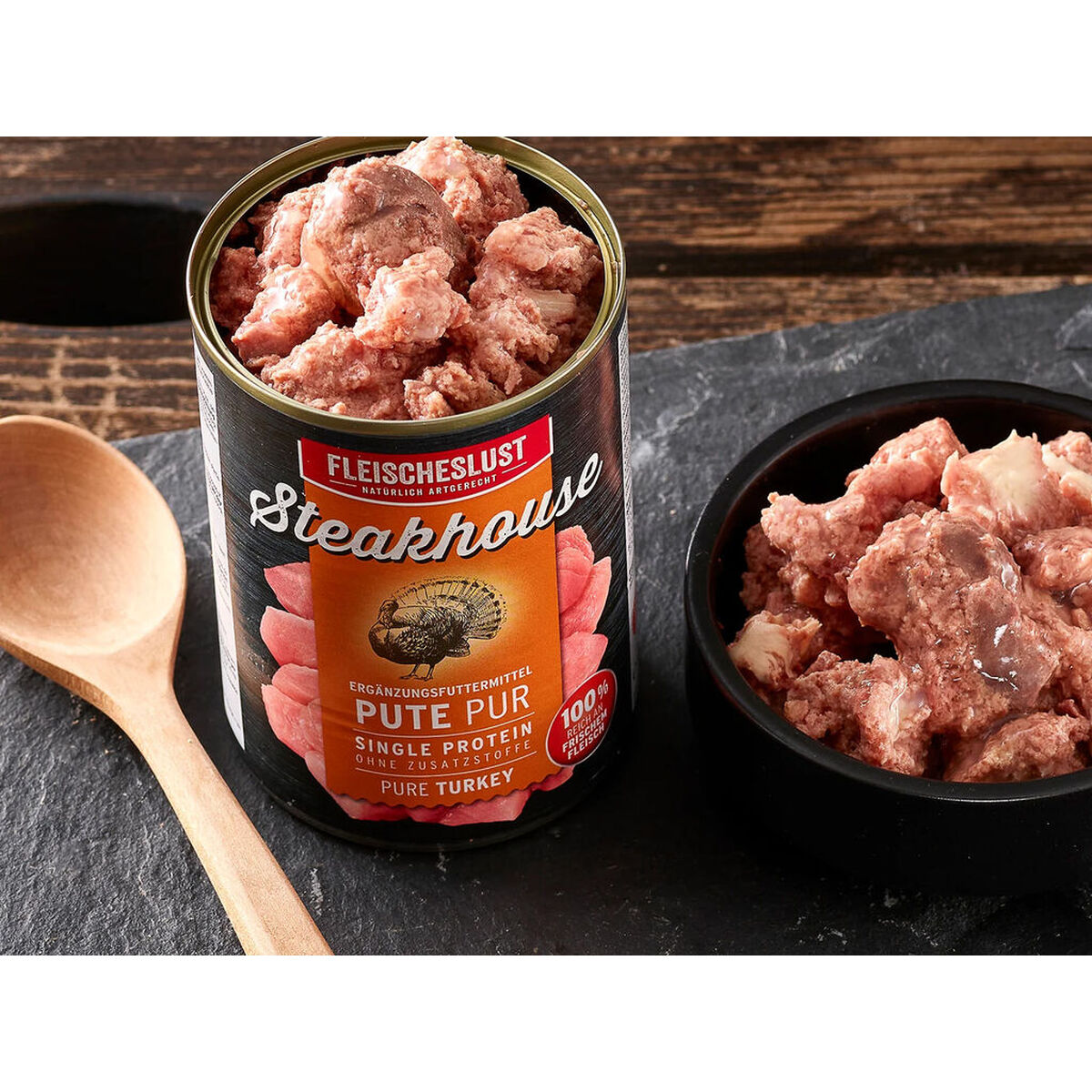 Nassfutter Fleischeslust Pure 800 gr Truthahn