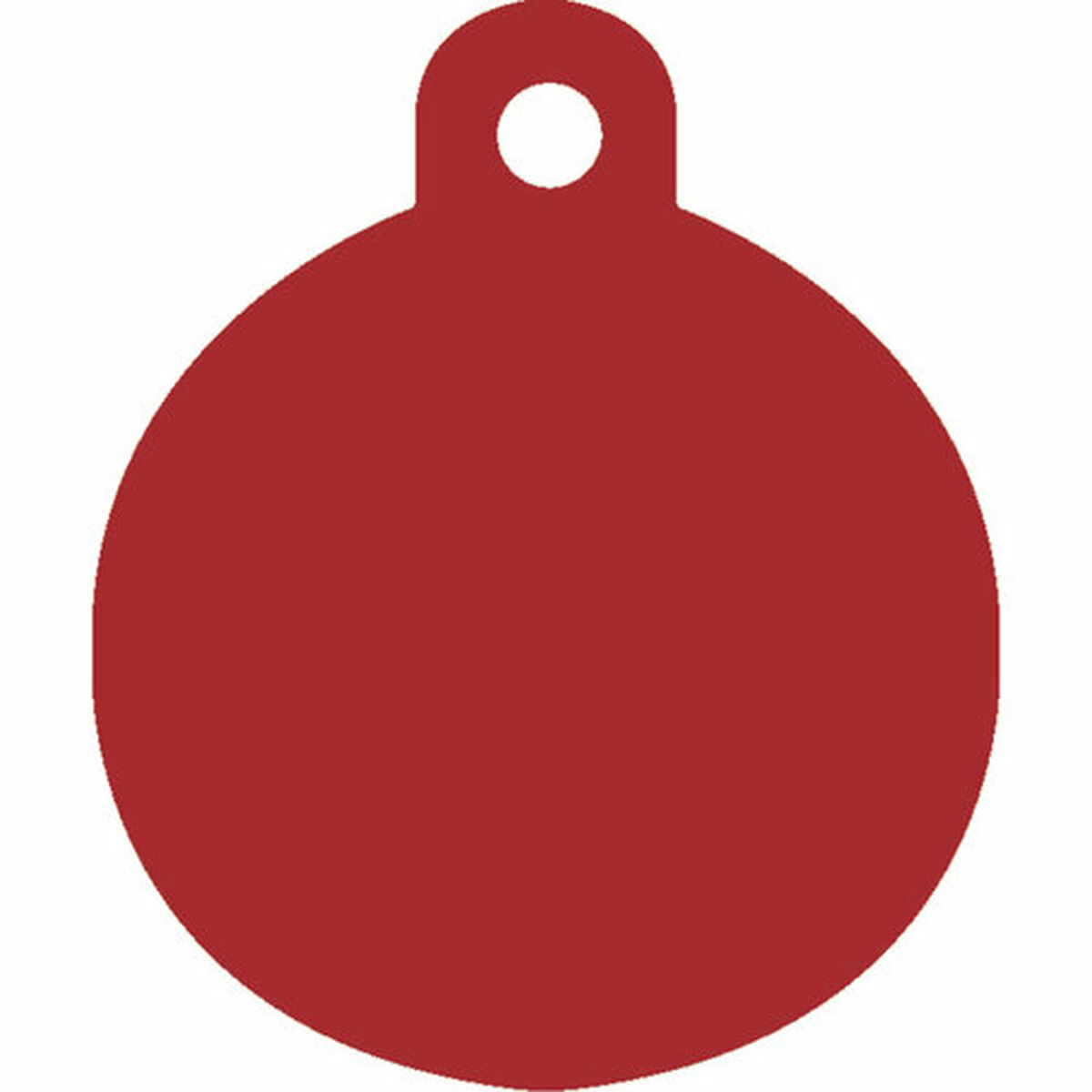 Targhetta per collana Imarc Circle Rosso