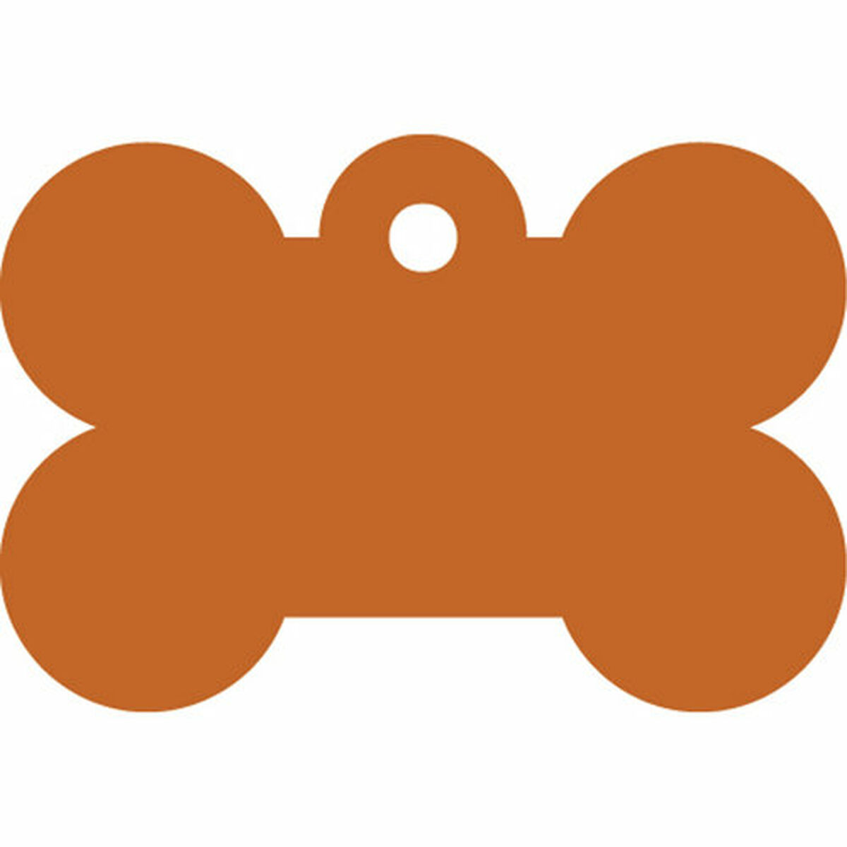 Plaque d'identification pour collier Imarc Bone Orange