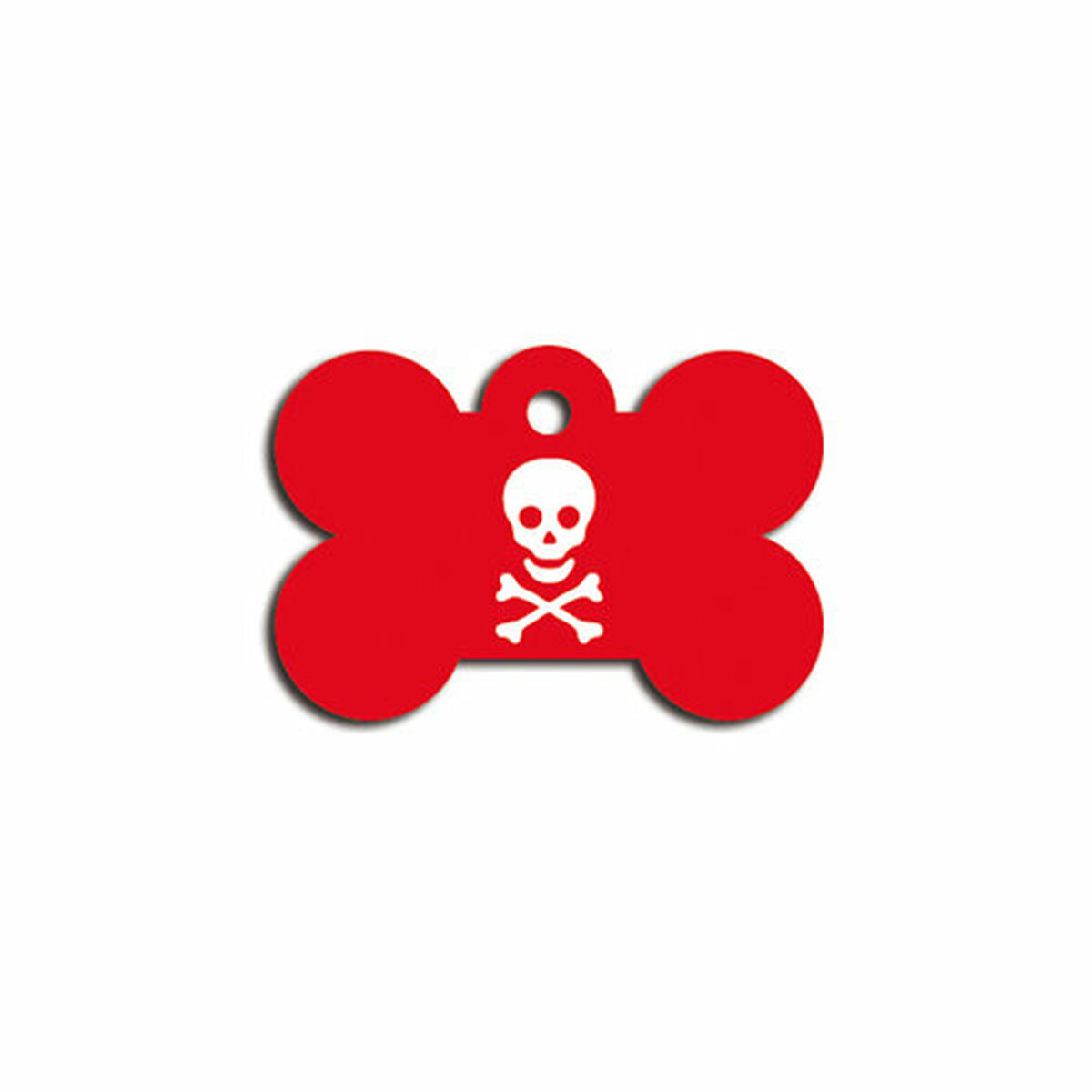 Plaque d'identification pour collier Imarc Bone Rouge