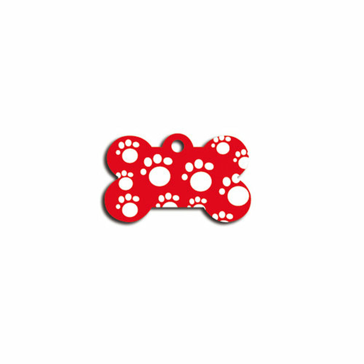 Targhetta per collana Imarc Bone Rosso
