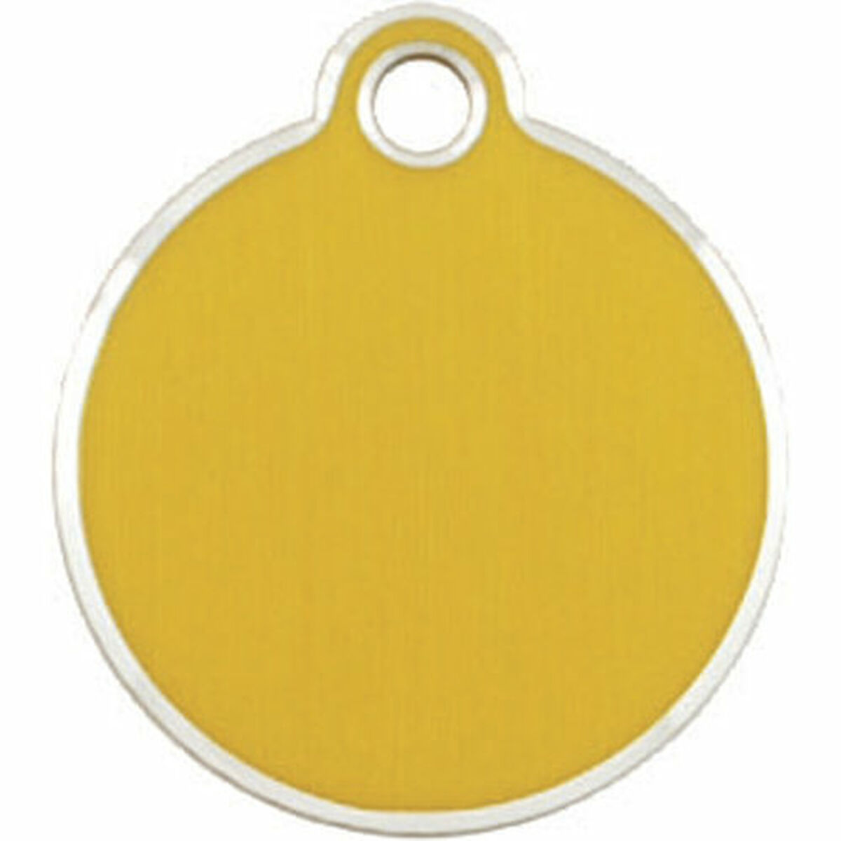 Plaque d'identification pour collier Imarc Circle Jaune Doré