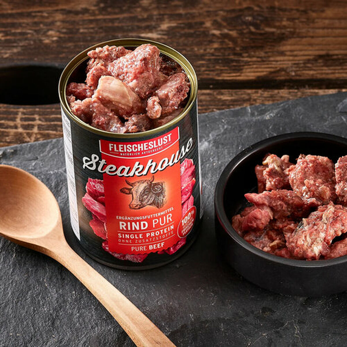 Nassfutter Fleischeslust Pure 400 gr Rindfleisch