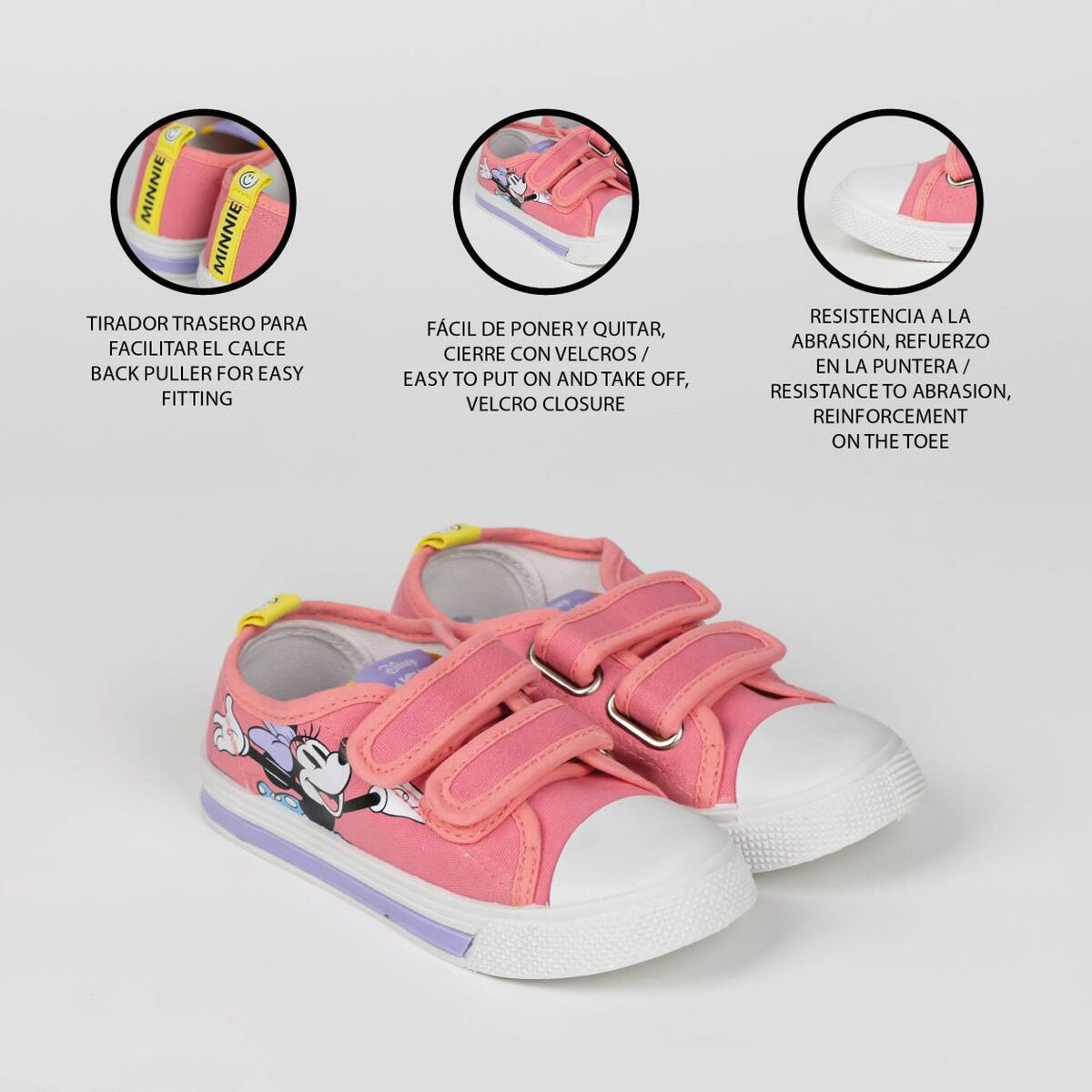 LED Trainers Minnie Mouse Pink