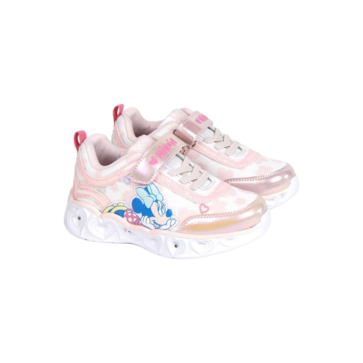 Turnschuhe mit LED Minnie Mouse Hellrosa