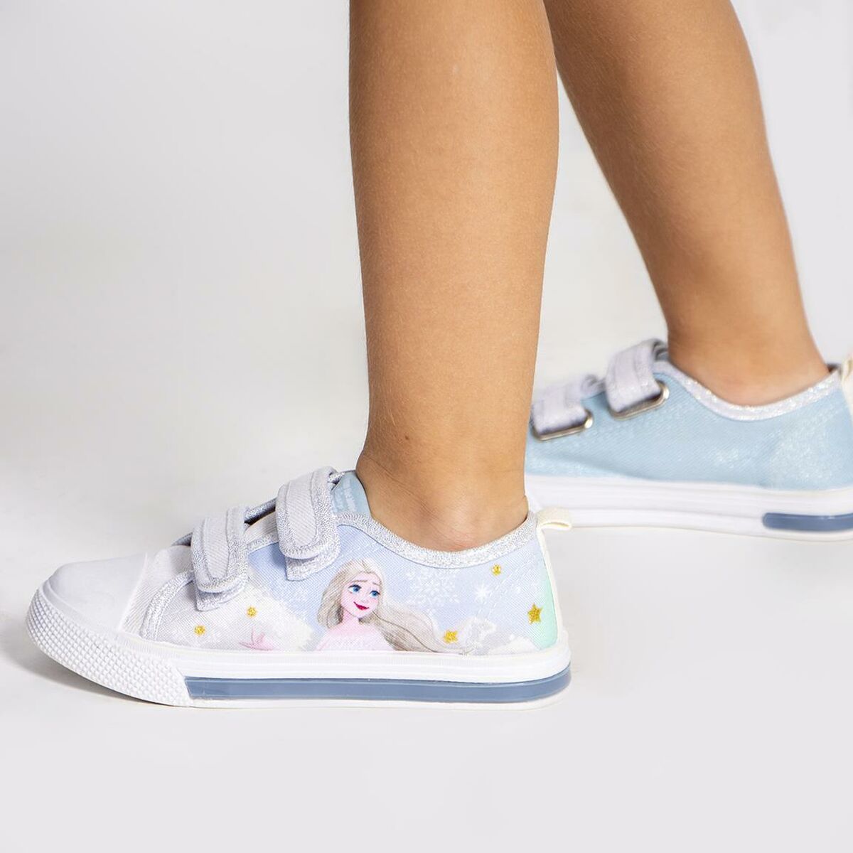 Baskets LED Frozen Bleu clair