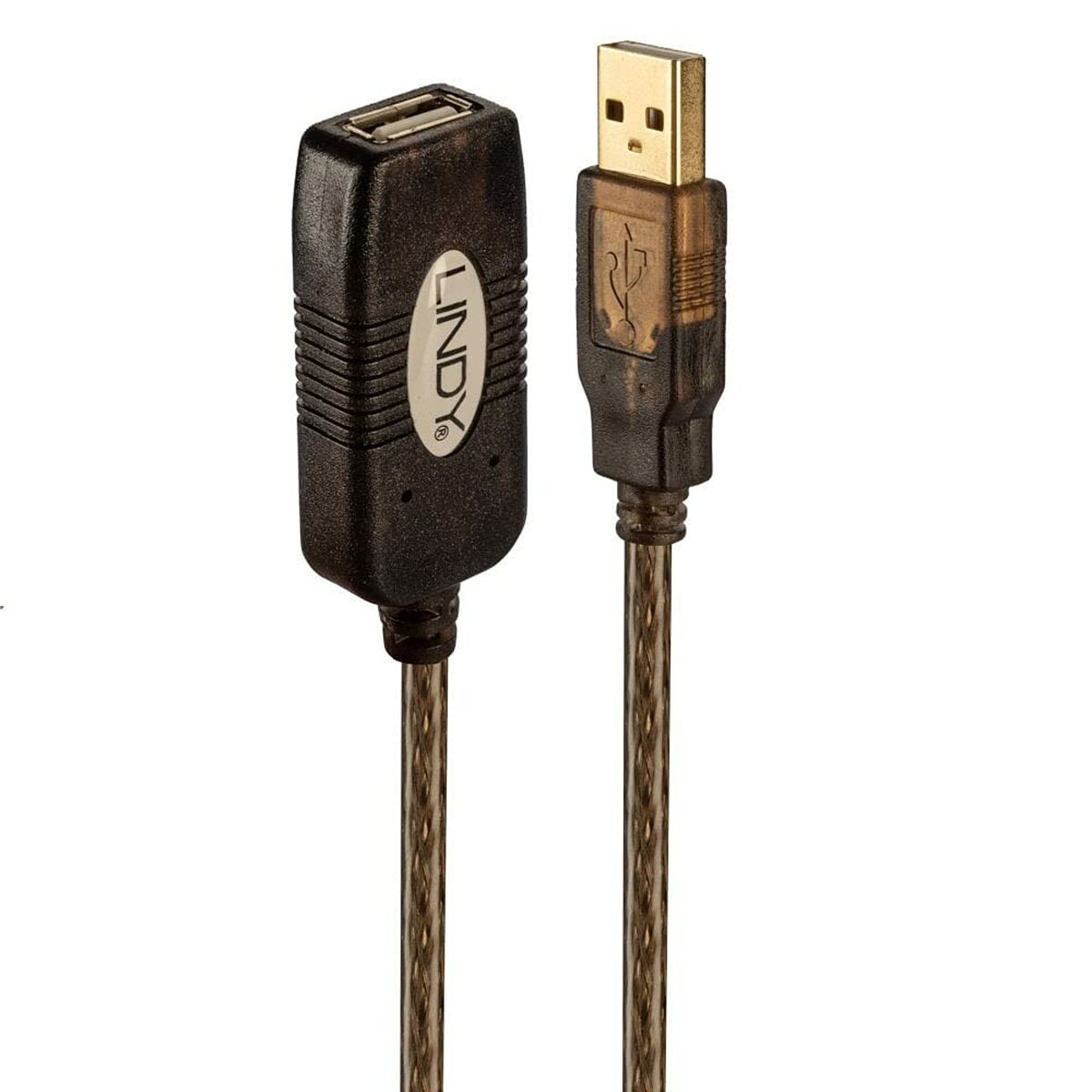 USB-kabel LINDY Sort 20 m