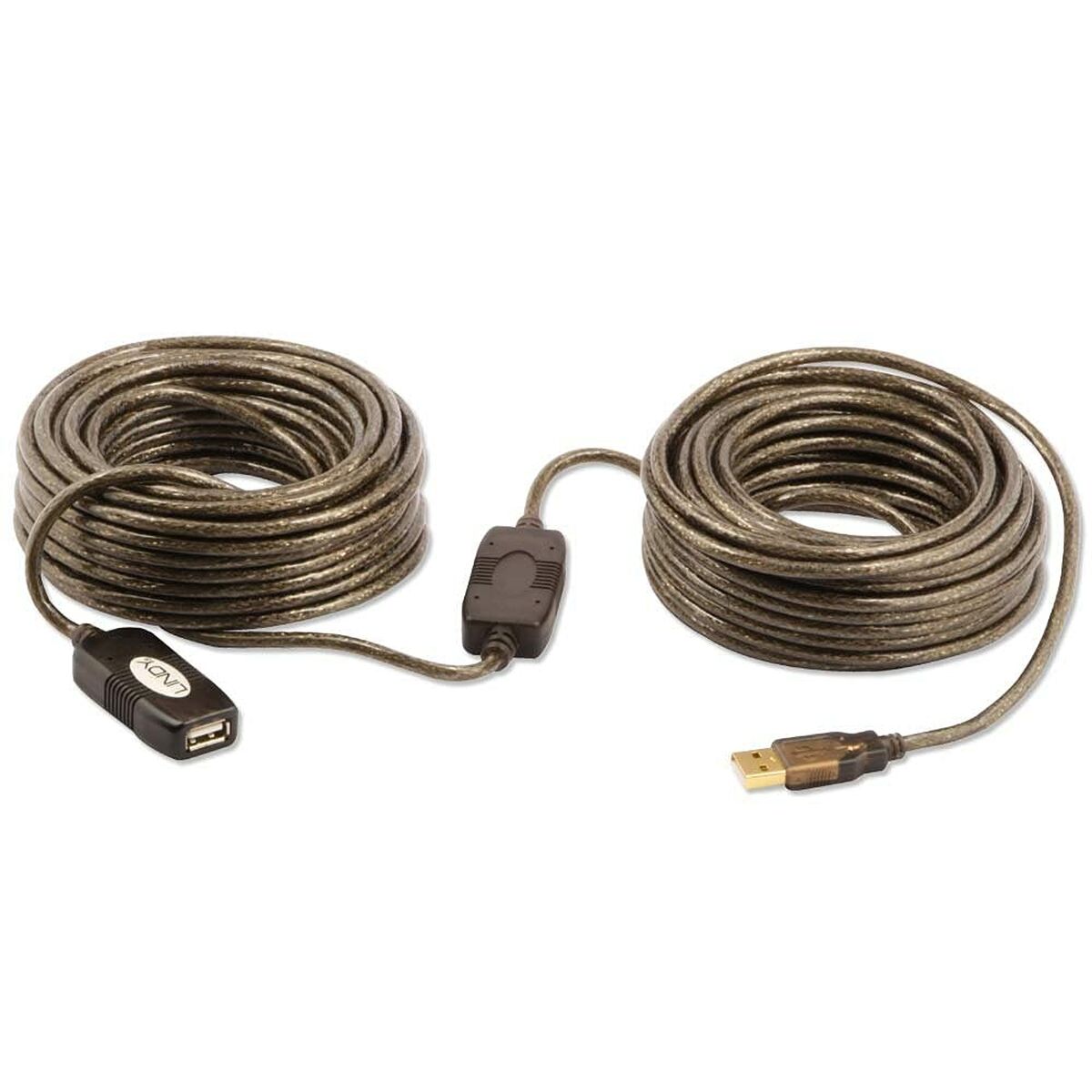 USB-kabel LINDY Zwart 20 m