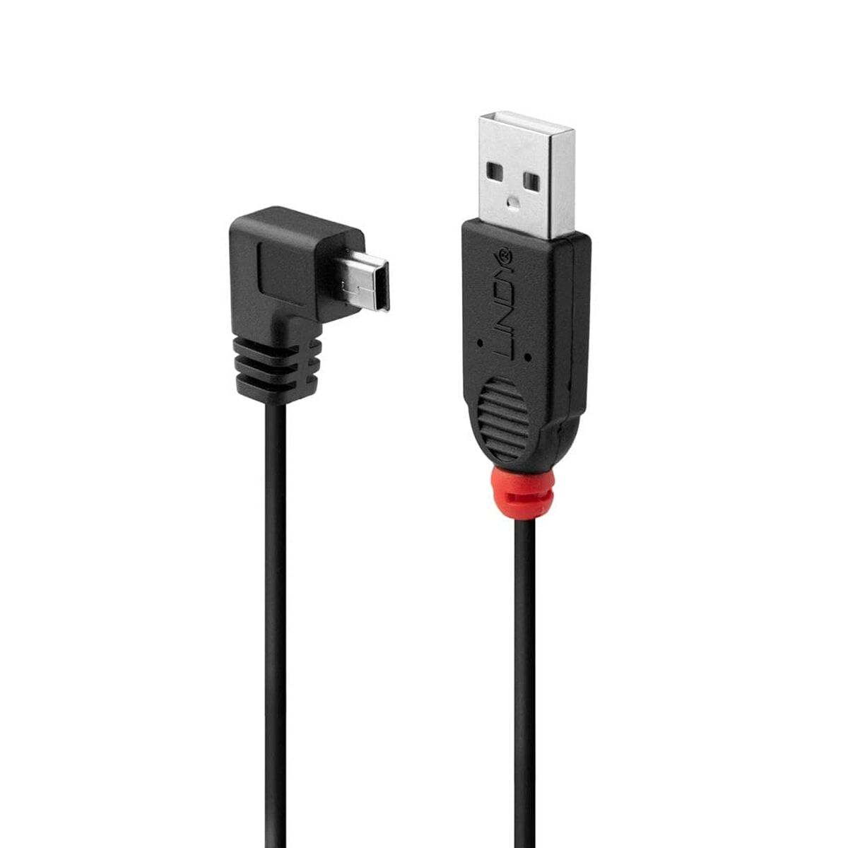 USB 2.0 A til mini USB B-kabel LINDY 1 m Sort