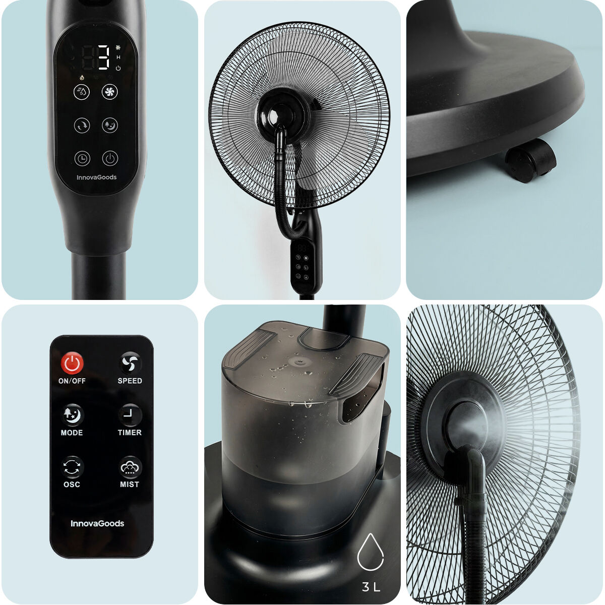 Ventilateur tour — Sprair Nebuliser InnovaGoods — view 5