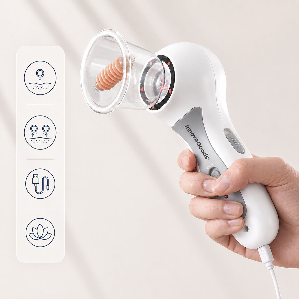 Pro Anti-Cellulite Vacuum Device InnovaGoods