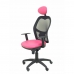 Irodai szék fejtámlával Jorquera malla P&C SNSPRSC Rózsaszín