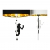 Stehlampe DKD Home Decor 8424001827312 44 x 44 x 166 cm Schwarz Gold Metall Weiß Harz 220 V 50 W (2 Stück)