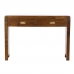 Sivupöytä DKD Home Decor S3022538 110 x 27,5 x 76 cm Kullattu Ruskea Akaasia