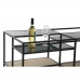 Tavolino da Caffè DKD Home Decor 8424001787234 Nero Multicolore Naturale Legno Metallo Specchio 120 x 60 x 50 cm