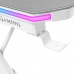 Skrivbord Mars Gaming MGDXLRGBW LED RGB Vit Stål 160 x 60 cm