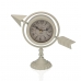 Настольные часы Versa Белый Полная стрела Металл (23 x 16 x 8 cm)